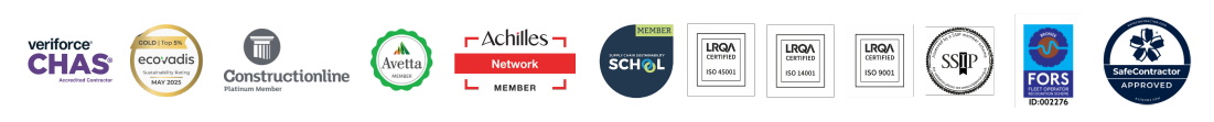 We are proud to hold the following certifications and accreditations