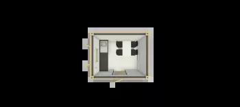 Algeco Anti Vandal Canteen 10x8 floor plan