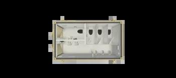 Algeco Anti Vandal Toilet 12x9 floor plan