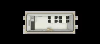 Algeco Anti Vandal Canteen 20x8 floor plan