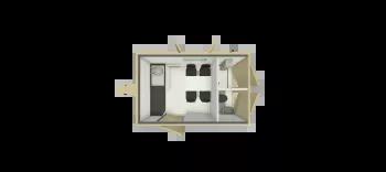 Algeco Towable Welfare unit 12x8 Floor plan