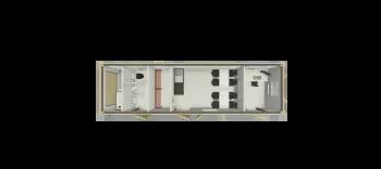 Algeco Static Welfare unit 32x9 Floor Plan
