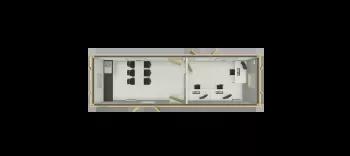 Algeco Site Accommodation 32x10 Office & Canteen Floor Plan