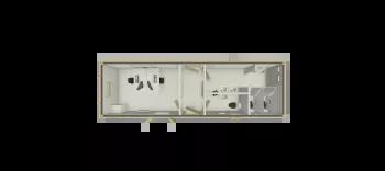 Algeco Site Accommodation 32x10 office and toilet Floorplan