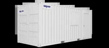 Algeco Anti Vandal Canteen with storage 20x8 Side closed door