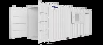 Algeco Anti Vandal Canteen with storage 20x8 Side Open door