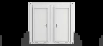 Algeco Site Accommodation 16x9 Front Closed Doors