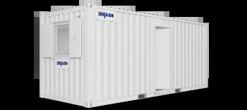 Algeco Anti Vandal Office with partition 20x8 Side open door