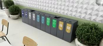 Line of regulation type recycling bins
