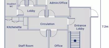 Algeco Two-Storey Admin Building - ground floorplan