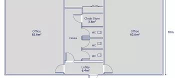 Algeco Single-Storey Double Classroom