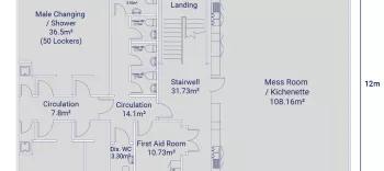 Alegco Double Storey office and welfare accommodation Ground Floorplan