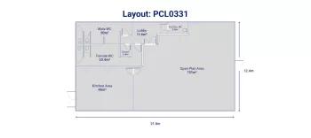 Single-storey building comprising of a large open plan office with lobby and kitchen area together with male and female toilet facilities.
