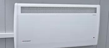 Consort heating for site accommodation to maintain healthy working conditions