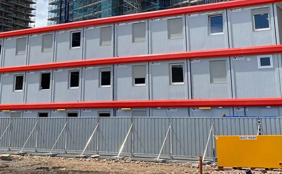 Temporary Modular Buildings for Construction Sites Bouygues Hallsville