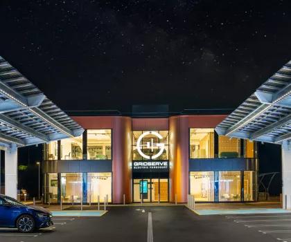 GRIDSERVE Electric Forecourt - an Algeco building