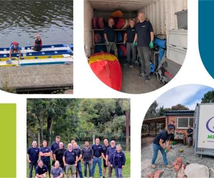 Some of our senior team members recently swapped the world of modular buildings for an afternoon of volunteering in aid of 5th Worcester Sea Scouts.