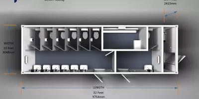 Algeco Toilet Layout