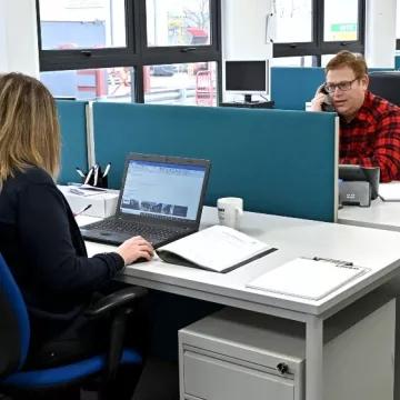 office view of an Algeco modular hire building