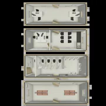 Algeco AV Site Accommodation Layouts