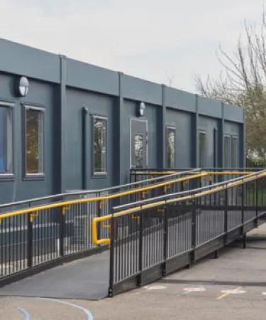 Temporary Staircases and Ramps at Thameside School