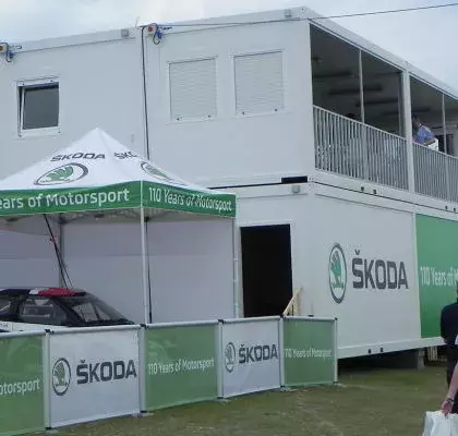 Goodwood Branding on Temporary Accommodation