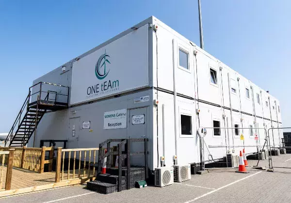 Modular building at Siemans Great Yarmouth
