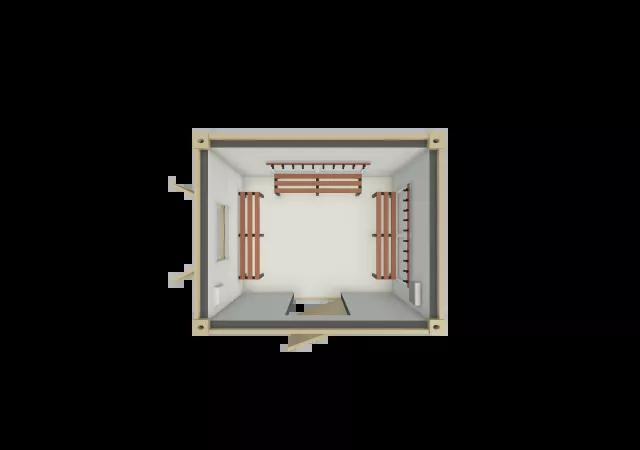 Algeco Anti Vandal Changing Room 10x8 floor plan