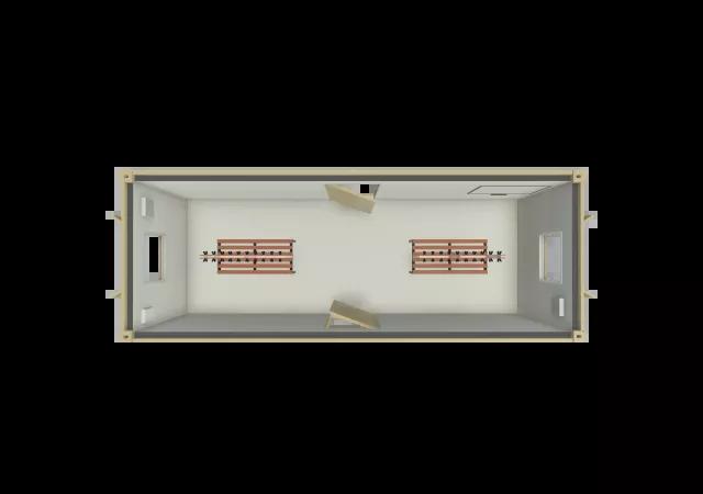 Algeco Site Accommodation 24x9 Floor Plan