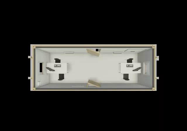 Algeco Site Accommodation 24x9 Office Floor Plan