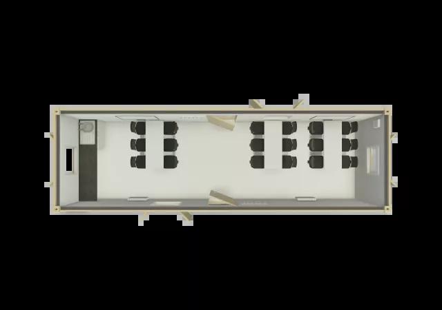 Algeco Site Accommodation 32x10 Floor Plan