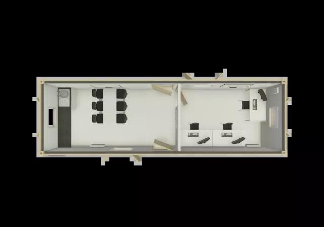 Algeco Site Accommodation 32x10 Office & Canteen Floor Plan