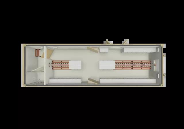 Algeco Site Accommodation 32x10 Changing room and Shower Floor Plan