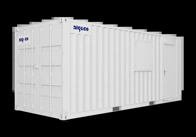 Algeco Anti Vandal Canteen with storage 20x8 Side closed door