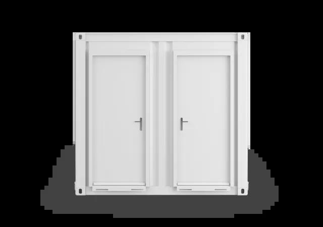 Algeco Site Accommodation 16x9 Front Closed Doors