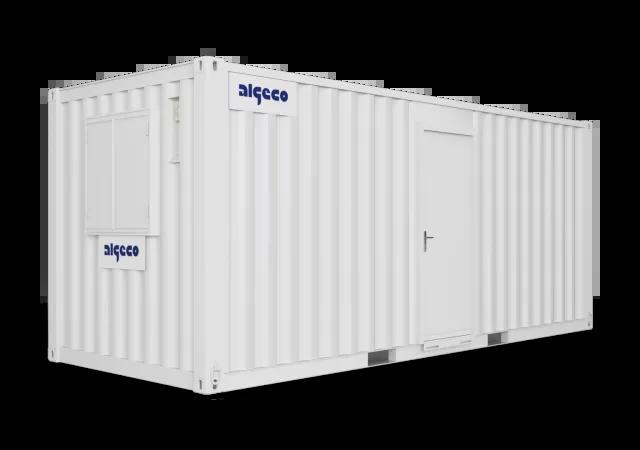 Algeco Anti Vandal Office with partition 20x8 Side closed door