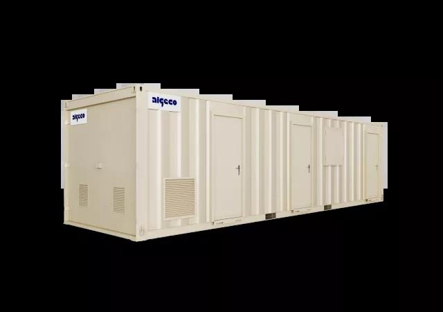 Algeco Static Welfare unit 32x9 side angle view