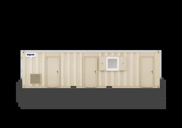 Algeco Static Welfare unit 32x9 Front Closed Door
