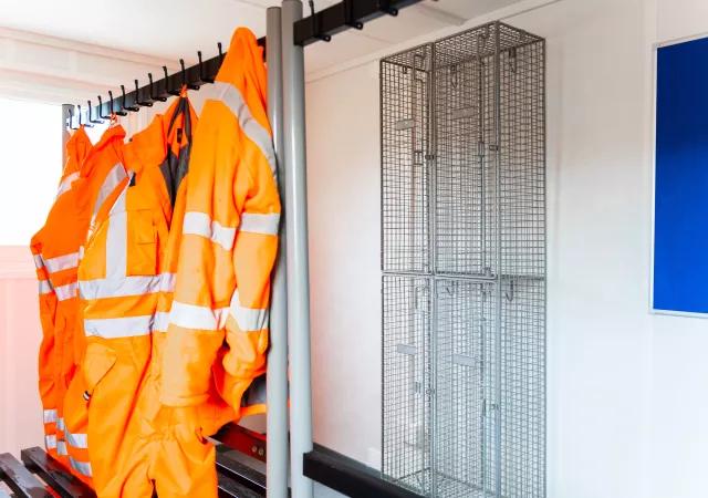 Algeco internal view changing room Anti Vandal unit