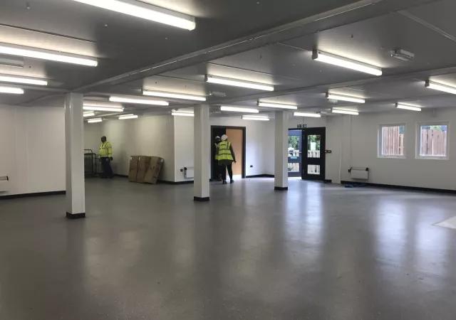 Algeco Office/Welfare Building Open plan office Internal View