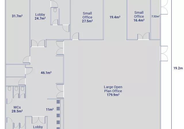 Algeco Office/Welfare Building Floorplan