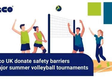 Algeco UK donate safety barriers to major summer volleyball tournaments